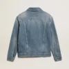 Men's denim jacket with medium wash