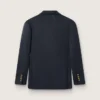 Men's double-breasted blazer in dark blue