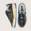 Men's Forty2 in black foam rubber and leather with TPU star and black leather heel tab