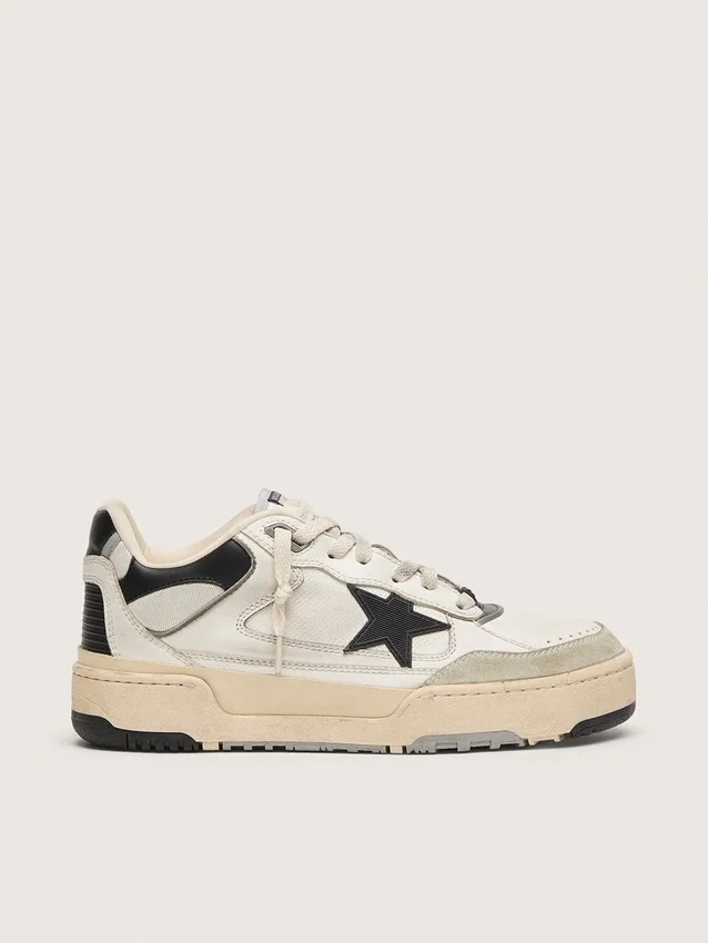 Men’s Forty2 with black star and black leather heel tab