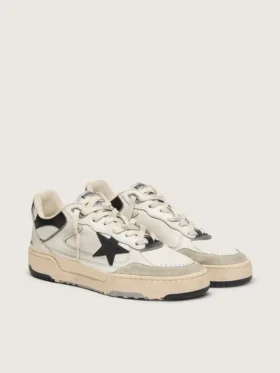 Men’s Forty2 with black star and black leather heel tab