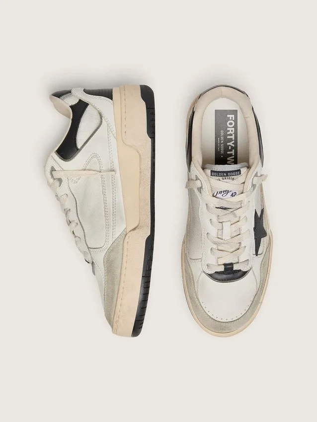 Men’s Forty2 with black star and black leather heel tab