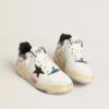 Men's Forty2 with black star and silver foiled leather heel tab