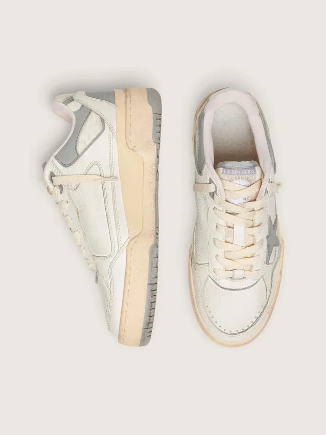 Women’s Forty2 with grey star and white leather heel tab