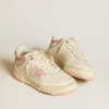 Men’s Forty2 with pink star and white leather heel tab