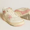 Men’s Forty2 with pink star and white leather heel tab