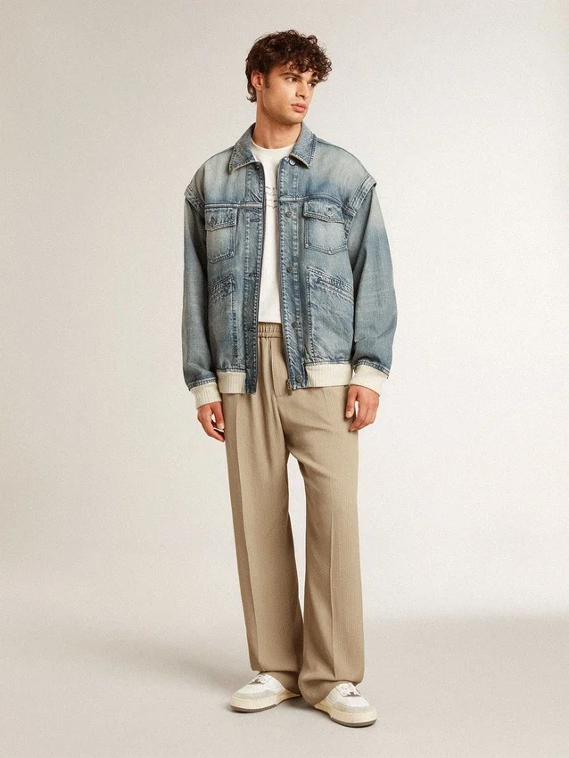 Men’s Forty2 with pink star and white leather heel tab