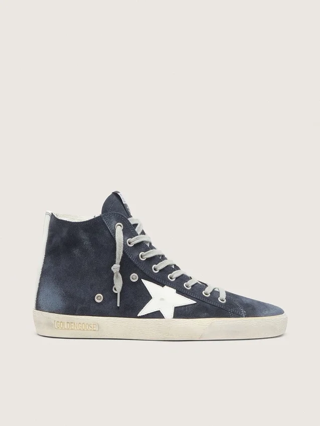 Men's Francy in leather with leather star and heel tab