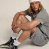 Men's Francy in leather with leather star and heel tab