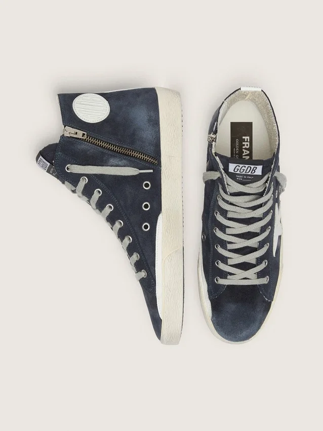 Men's Francy in leather with leather star and heel tab