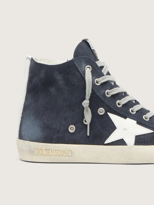 Men's Francy in leather with leather star and heel tab