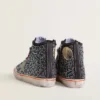Men’s Francy Penstar LAB in black canvas with multicolor rhinestones
