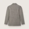Men's jacket in gray Prince of Wales check wool