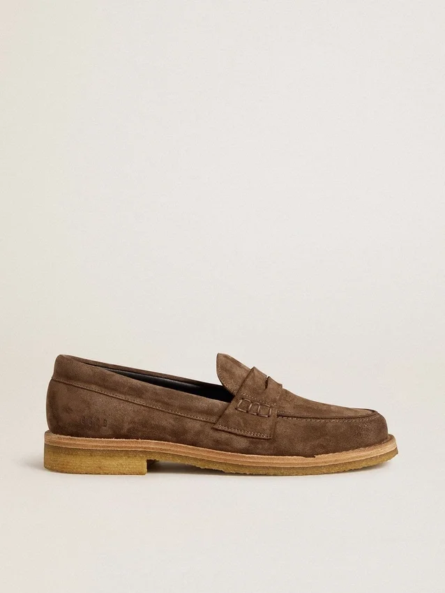 Men's Jerry loafer in dove-gray suede