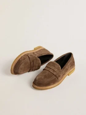Men’s Jerry loafer in dove-gray suede