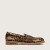 Men's Jerry loafers in leopard-print pony skin