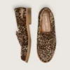 Men's Jerry loafers in leopard-print pony skin