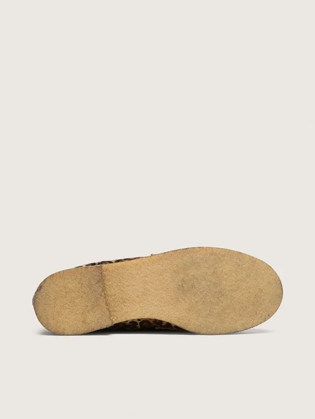 Men's Jerry loafers in leopard-print pony skin