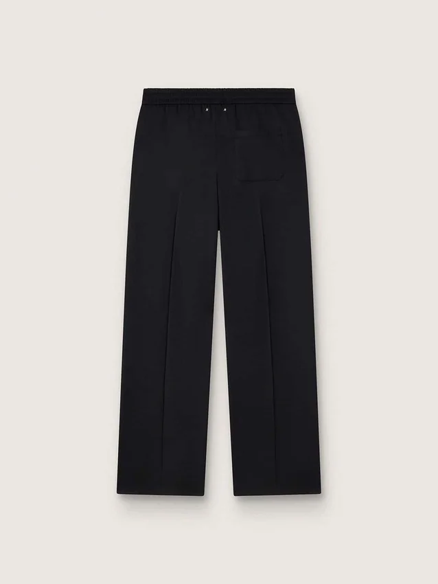 Men’s joggers in black wool