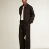 Men’s joggers in black wool