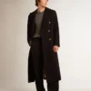 Men’s joggers in dark blue wool