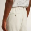 Men's joggers in khaki wool blend