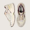 Men's Lightstar CNY in white mesh and leather with wine-red TPU star