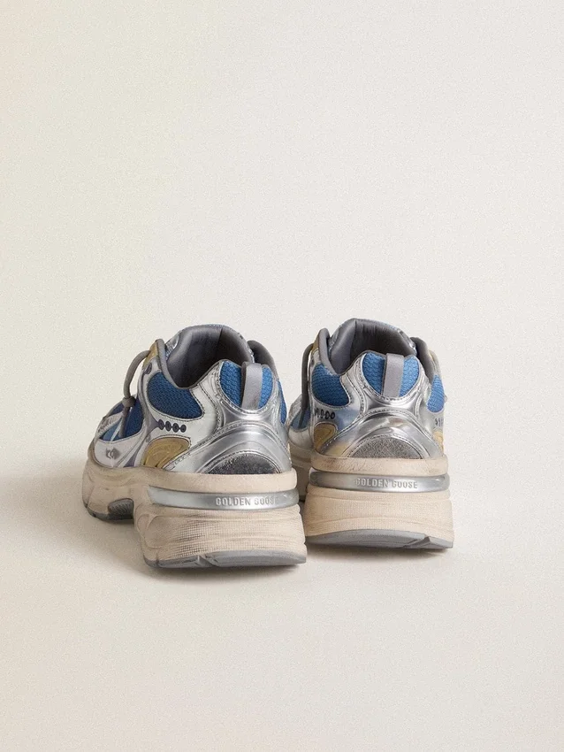 Men's Lightstar in light blue mesh with white TPU star and silver bio-based inserts