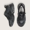 Men’s Lightstar with black leather and mesh upper and black star