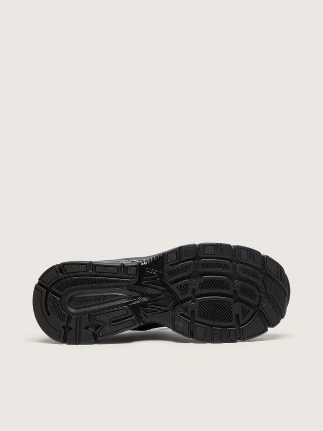 Men’s Lightstar with black leather and mesh upper and black star