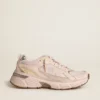 Men’s Lightstar with pink leather and mesh upper and pink star