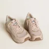 Men’s Lightstar with pink leather and mesh upper and pink star