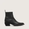 Men’s low Debbie boots in black leather