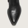 Men’s low Debbie boots in black leather