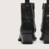 Men’s low Debbie boots in black leather