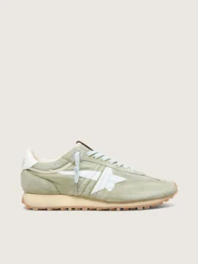 Men’s Marathon in sage-green nylon with white star
