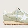 Men’s Marathon in sage-green nylon with white star