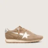 Men’s Marathon in tobacco suede with white star