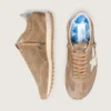 Men’s Marathon in tobacco suede with white star