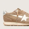 Men’s Marathon in tobacco suede with white star