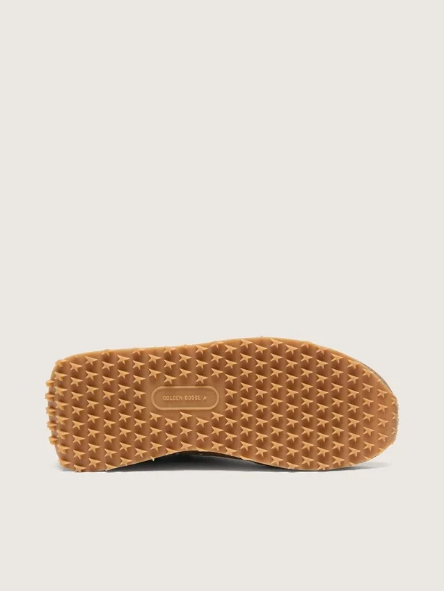 Men’s Marathon in tobacco suede with white star