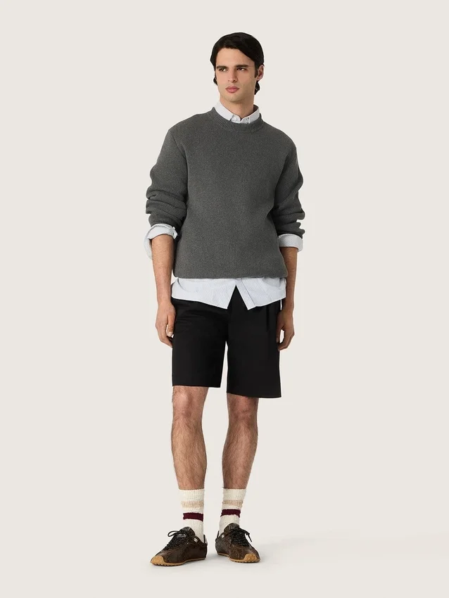 Men's Marathon Speed in leather with brown snake print, black star and silver leather heel tab