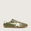 Men’s Marathon Speed in olive-green leather with cream star