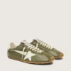 Men’s Marathon Speed in olive-green leather with cream star