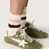 Men’s Marathon Speed in olive-green leather with cream star