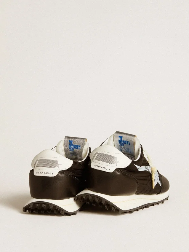 Men’s Marathon with black nylon upper and white star
