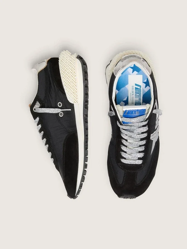 Men’s Marathon with black ripstop nylon upper and silver star