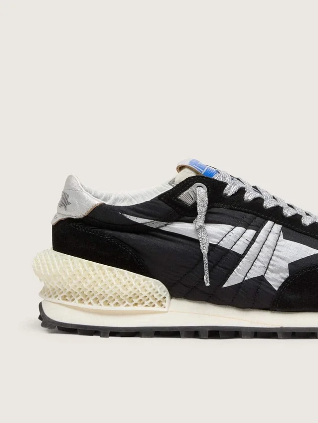 Men’s Marathon with black ripstop nylon upper and silver star