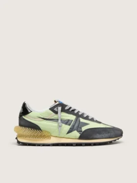 Men's Marathon with green nylon upper and black star