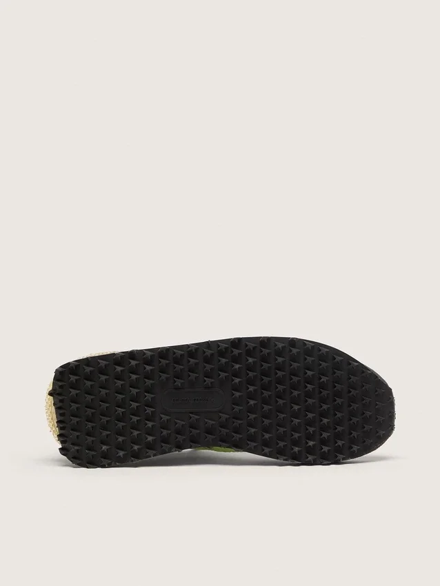 Men's Marathon with green nylon upper and black star